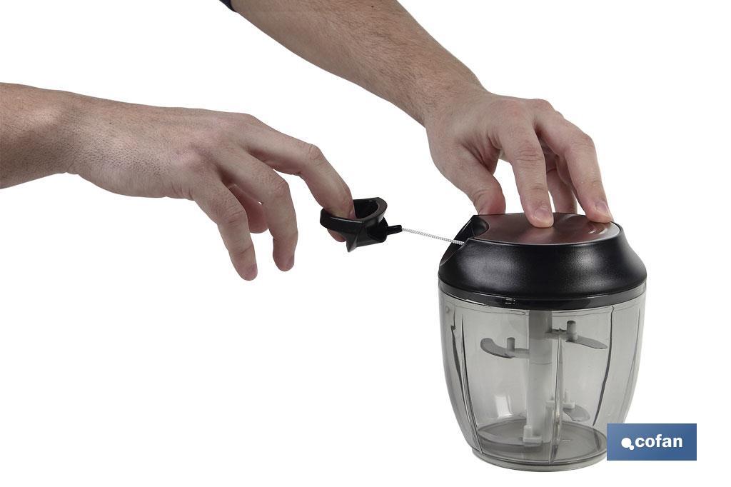 PICADORA MANUAL, TAPA Y ACCESORIO BATIDOR 900 ML