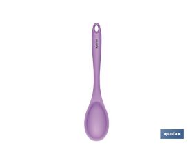 Cuchara de Cocina Modelo Vergini | Fabricada en Nylon recubierta de Silicona | Medida 27 x 5,7 cm | Resistente hasta 200 °C