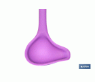 CUCHARA SALSA DE SILICONA MORADA MODELO VERGINI 27 X 8 CM