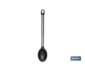 Cuchara de Cocina Modelo Neige | Fabricada en Silicona con Mango inox | Medida 34 cm | Resistente hasta 220 °C