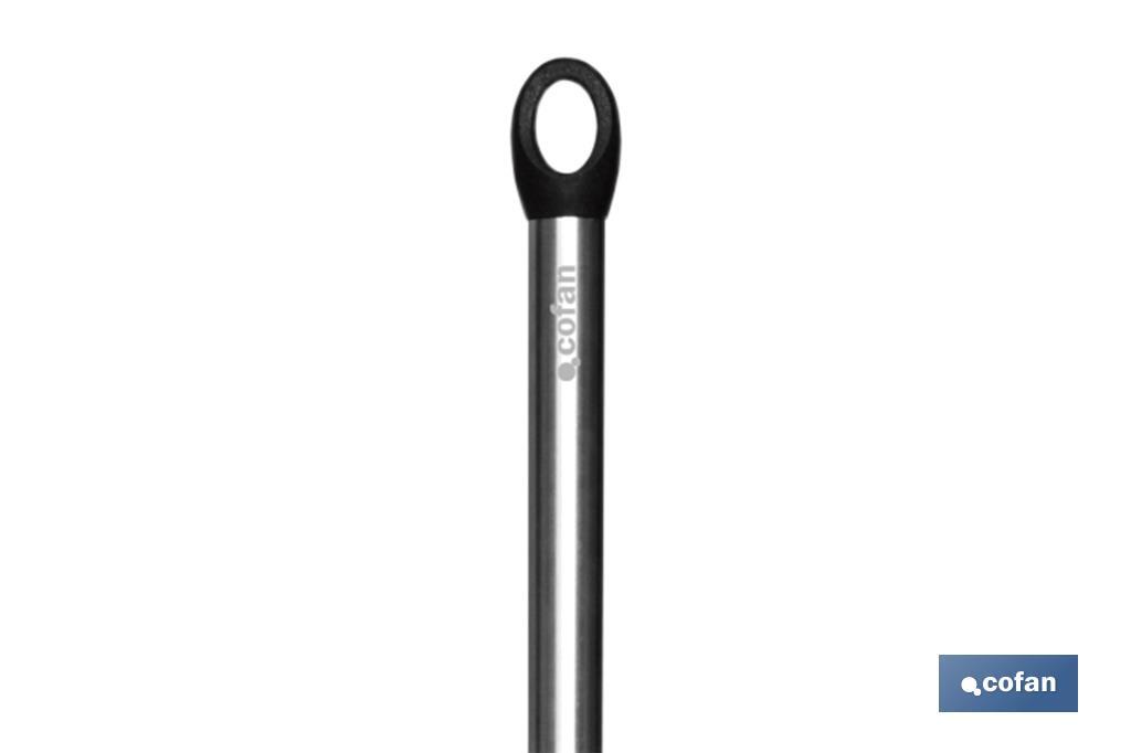 CUCHARA DE COCINA DE ACERO INOX. Y SILICONA MODELO NEIGE 34 CM