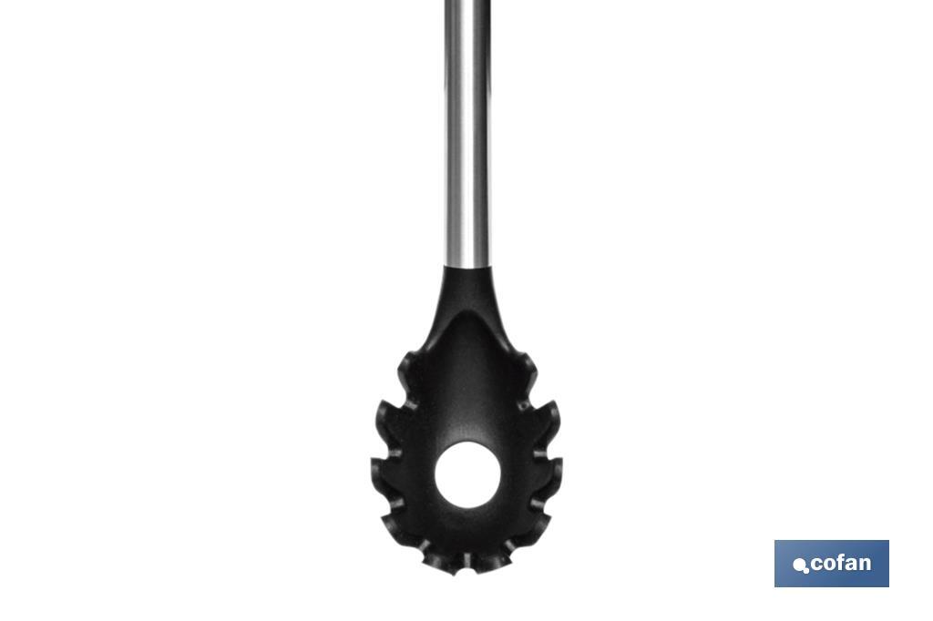 CUCHARA DE PASTA DE ACERO INOX. Y SILICONA MODELO NEIGE 34 CM