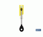 CUCHARA DE PASTA DE ACERO INOX. Y SILICONA MODELO NEIGE 34 CM