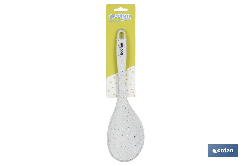 CUCHARA DE COCINA DE SILICONA BLANCA MODELO BACH 30 CM