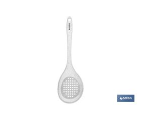 Cuchara Espumadera Modelo Bach | Fabricada en Silicona y Nylon | Medida 34 cm