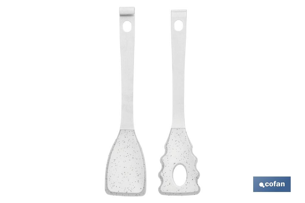 PINZAS DE NYLON Y SILICONA BLANCA MODELO BACH 28 CM