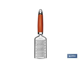 Rallador manual Doble cara Modelo Sena | Fabricado en Acero Inox con Mango ABS | Color Rojo | Medida 24 cm