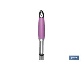 Descorazonador Modelo Sena | Fabricado en Acero Inox con Mango ABS | Color Rosa | Medida 21 cm