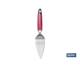 Paleta para Tartas Modelo Sena | Fabricada en Acero Inox con Mango ABS | Color Rojo | Medida 27 cm