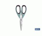 Tijeras Multiusos | Fabricadas en Acero Inox | Color Verde Claro o Morado | Longitud 22 cm