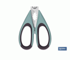 TIJERAS VERDES DE ACERO INOX. MODELO SENA 22 CM