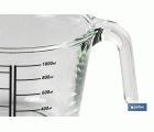 JARRA MEDIDORA DE VIDRIO BOROSILICATO 1 L MODELO BARITINA