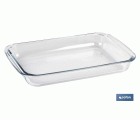 SET DE 3 FUENTES RECTANGULARES DE VIDRIO BOROSILICATO MODELO BARITINA 1600ML-2200ML-3000ML
