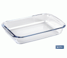 SET DE 3 FUENTES RECTANGULARES DE VIDRIO BOROSILICATO MODELO BARITINA 1600ML-2200ML-3000ML