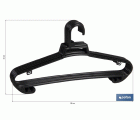 PACK DE 6 PERCHAS NEGRAS 38 X18 CM