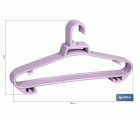PACK DE 6 PERCHAS ROSA CLARA 38 X18 CM