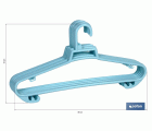 PACK DE 6 PERCHAS AZULES CLARO  38 X18 CM