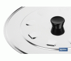 TAPA C/DESVAPO  ACERO INOX 24 cm