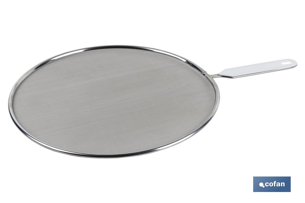 TAPA ANTISALPICADURAS EN MALLA DE ACERO INOXIDABLE 29 CM