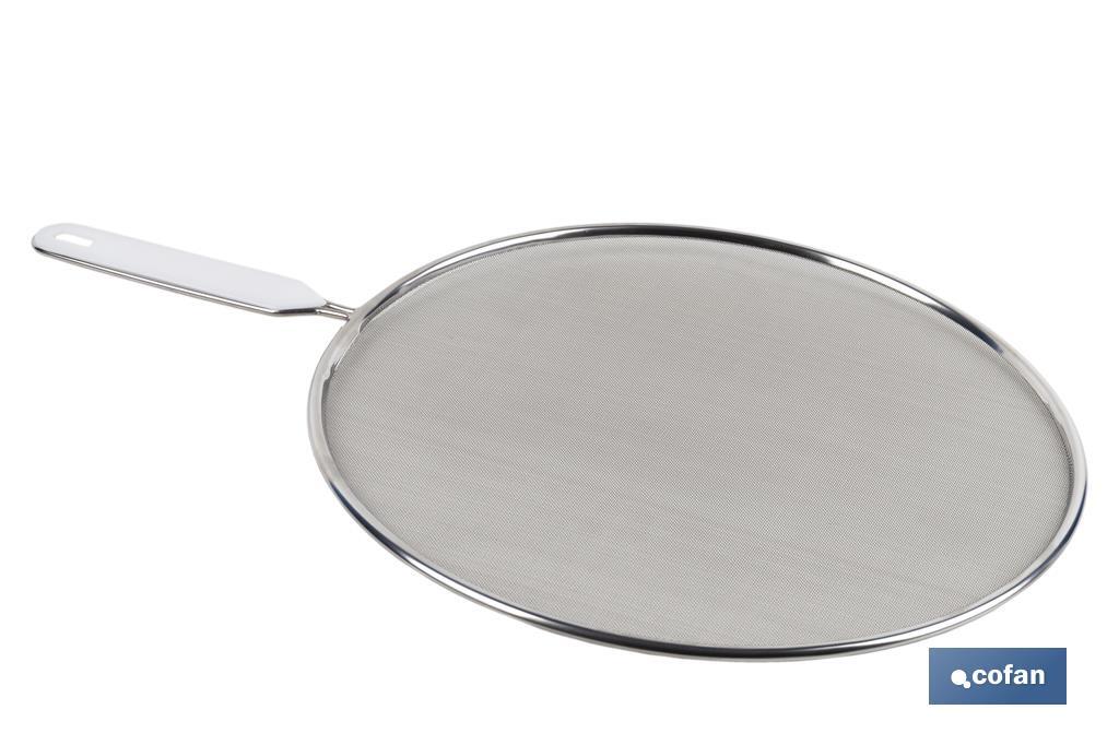 TAPA ANTISALPICADURAS EN MALLA DE ACERO INOXIDABLE 29 CM