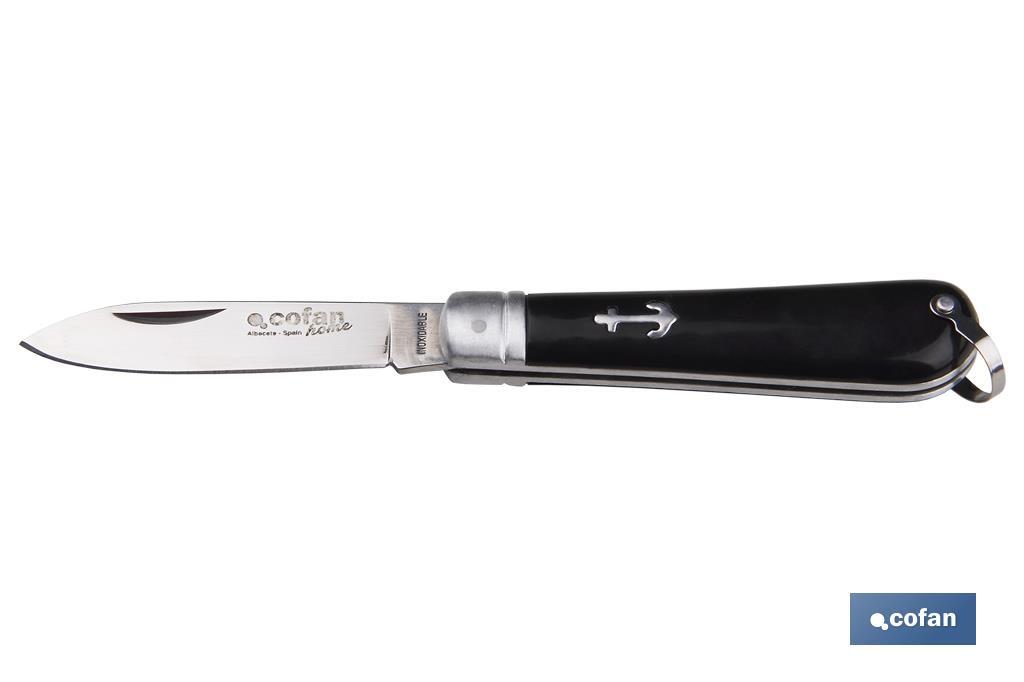 NAVAJA MARINERA CON 8 CM.HOJA PUNTA ESPADA