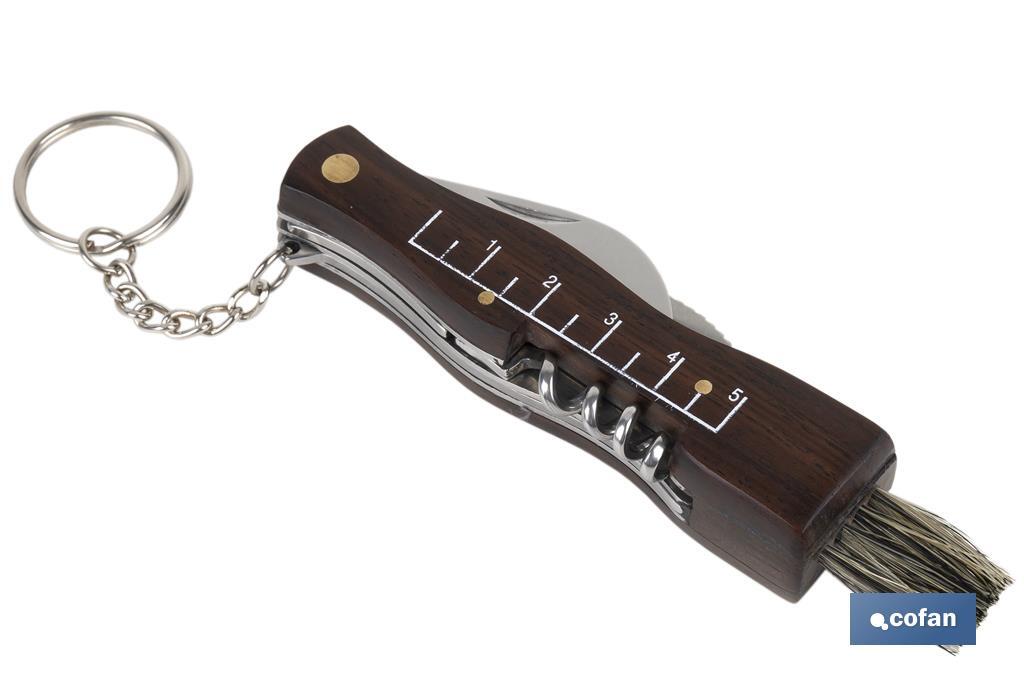 NAVAJA RECOLECCIÓN SETAS 9x2cm CON SACACORCHOS