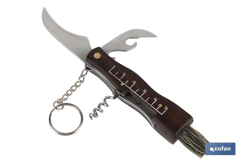 NAVAJA RECOLECCIÓN SETAS 9x2cm CON SACACORCHOS