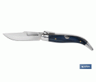 NAVAJA CLÁSICA DE TEJA CON 8 CM. DE HOJA COLOR AZUL
