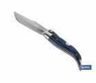 NAVAJA CLÁSICA DE TEJA CON 8 CM. DE HOJA COLOR AZUL