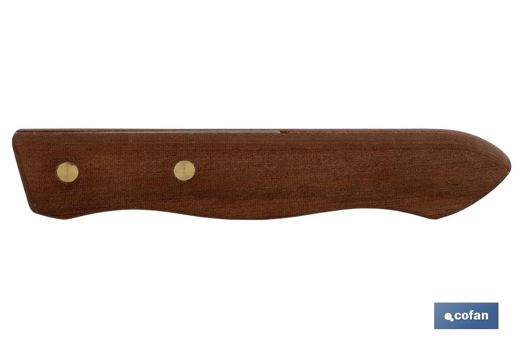 PACK 3 CUCHILLOS DE MADERA HOJA 10 cm