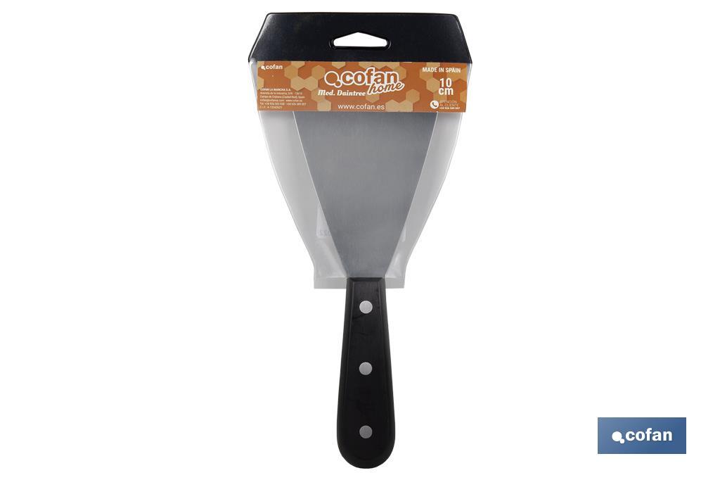 ESPÁTULA PLANCHA ACERO 10 cm