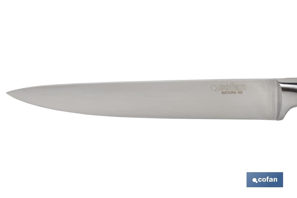 CUCHILLO VERDURAS  HOJA13cm MODELO AGUACEJO ROJO