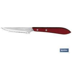 Pack de 3 Cuchillos | Hoja microdentada de 10 cm | En 2 Colores