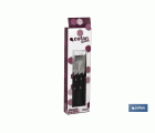 PACK 3 CUCHILLO CHULETERO MICRODENTADO HOJA 10cm  MODELO GULASH NEGRO
