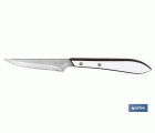 PACK 3 CUCHILLO CHULETERO  MICRODENTADO HOJA 10cm  MODELO GULASH BLANCO
