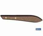 PACK 3 CUCHILLO DE MESA CON FILO HOJA 10cm  MODELO GULASH COLOR NOGAL