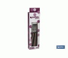 PACK 3 CUCHILLO DE MESA CON FILO HOJA 10cm  MODELO GULASH COLOR NOGAL