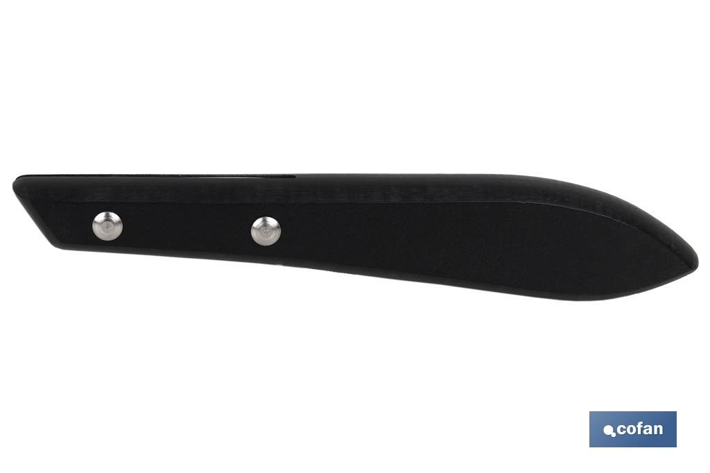 PACK 3 CUCHILLO DE MESA CON FILO HOJA 10cm  MODELO GULASH NEGRO