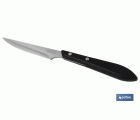 PACK 3 CUCHILLO DE MESA CON FILO HOJA 10cm  MODELO GULASH NEGRO