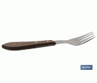 PACK 3 TENEDORES CHULETEROS MODELO GULASH COLOR NOGAL