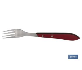 Pack de 3 tenedores chuleteros o de mesa | Con 4 púas | En 2 Colores