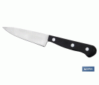 Cuchillo mondador | Modelo Saffron | Medida de 10,5 cm | Hoja de Acero Inox | Mango de Polioximetileno | Color Negro