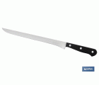 Cuchillo Jamonero | Modelo Saffron | Medida de 30 cm | Hoja de Acero Inox | Mango de Polioximetileno | Color Negro