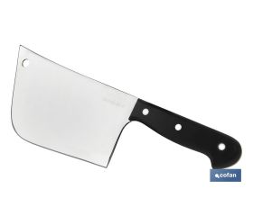 Macheta cocinero | Modelo Saffron | Medida de 20 cm | Hoja de Acero Inox | Mango de Polioximetileno | Color Negro