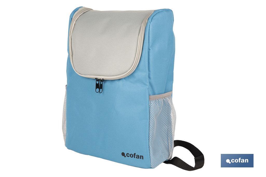 MOCHILA NEVERA COLOR AZUL/GRIS CLARO 10 L