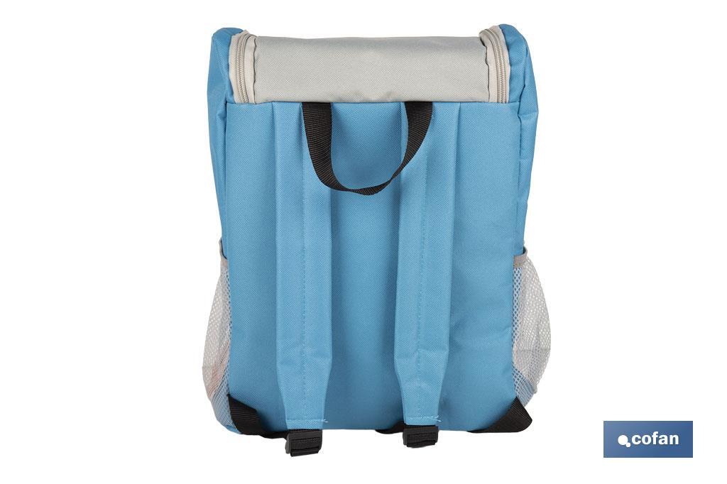 MOCHILA NEVERA COLOR AZUL/GRIS CLARO 10 L