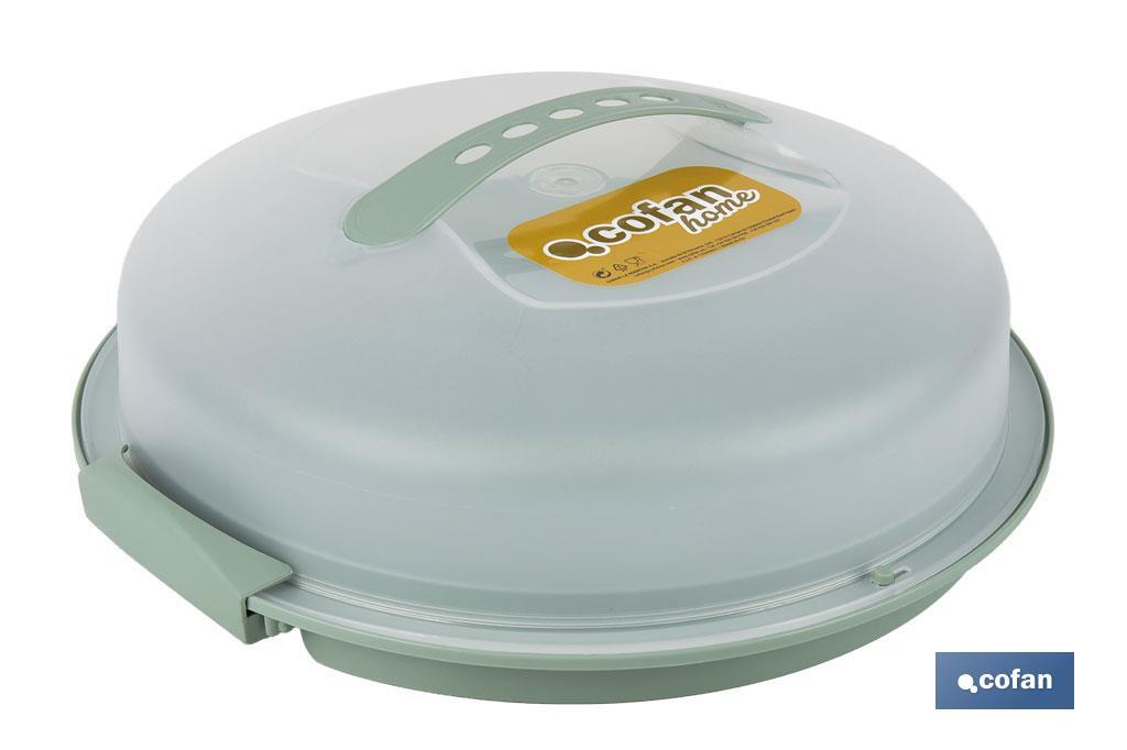 TARTERA REDONDA VERDE OPACA PAVLOVA CON ASAS Ø34,5 X 11 CM