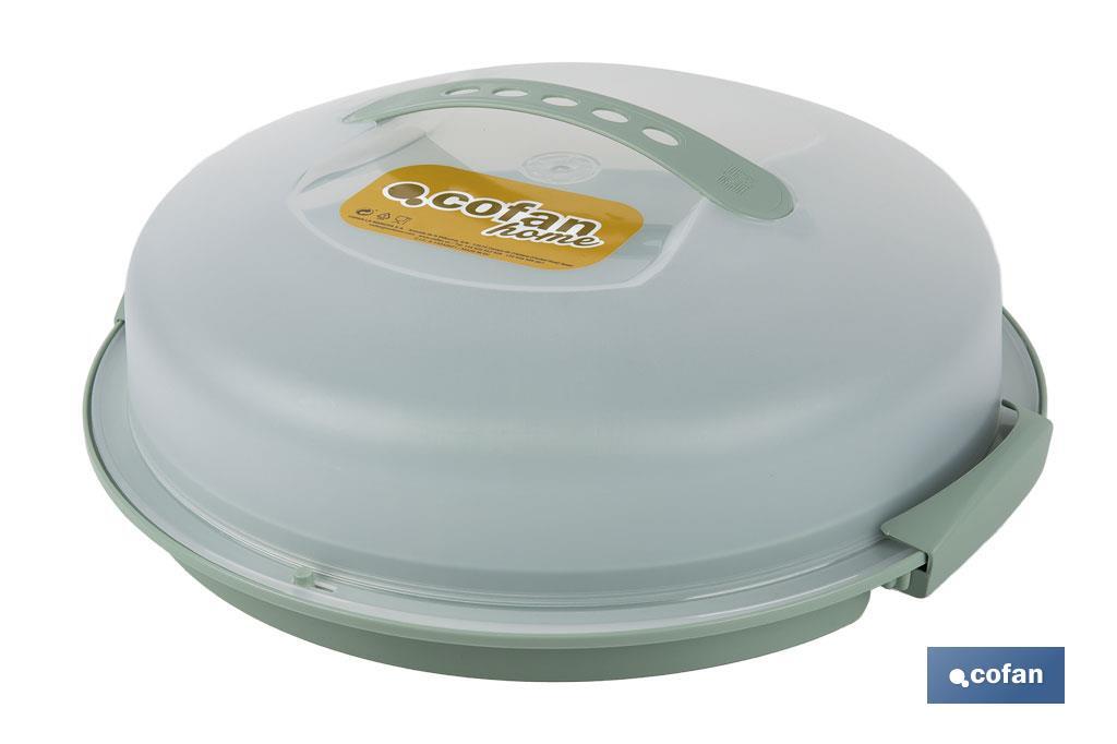 TARTERA REDONDA VERDE OPACA PAVLOVA CON ASAS Ø34,5 X 11 CM