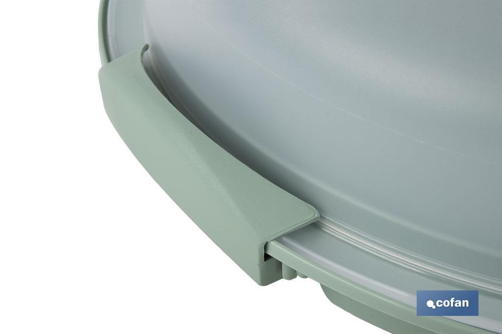 TARTERA REDONDA VERDE OPACA PAVLOVA CON ASAS Ø34,5 X 11 CM