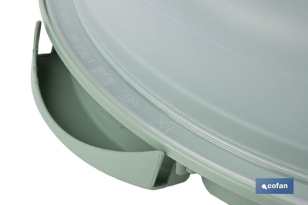 TARTERA REDONDA VERDE OPACA PAVLOVA CON ASAS Ø34,5 X 11 CM